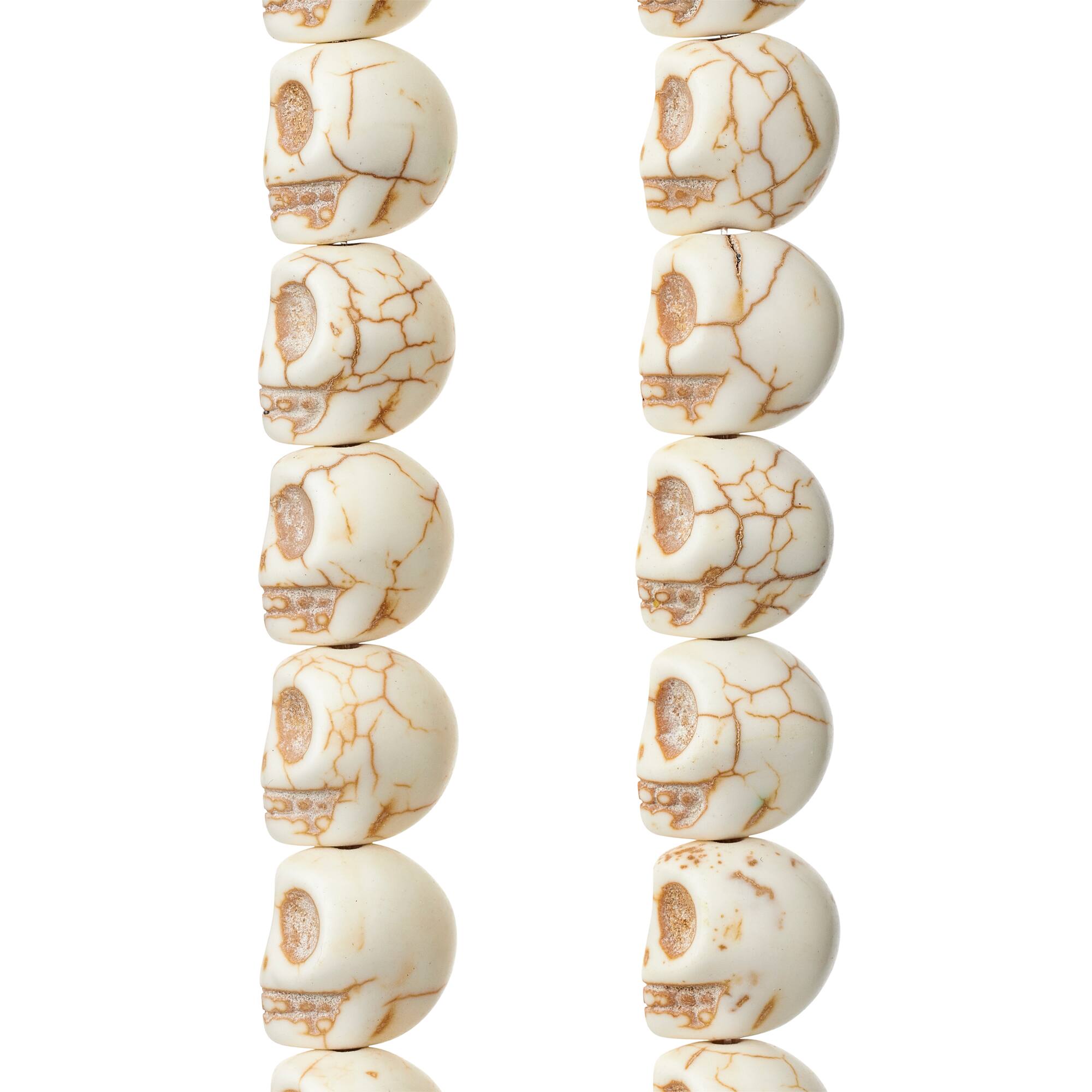 Reconstituted Stone Skull Beads, 12mm by Bead Landing™